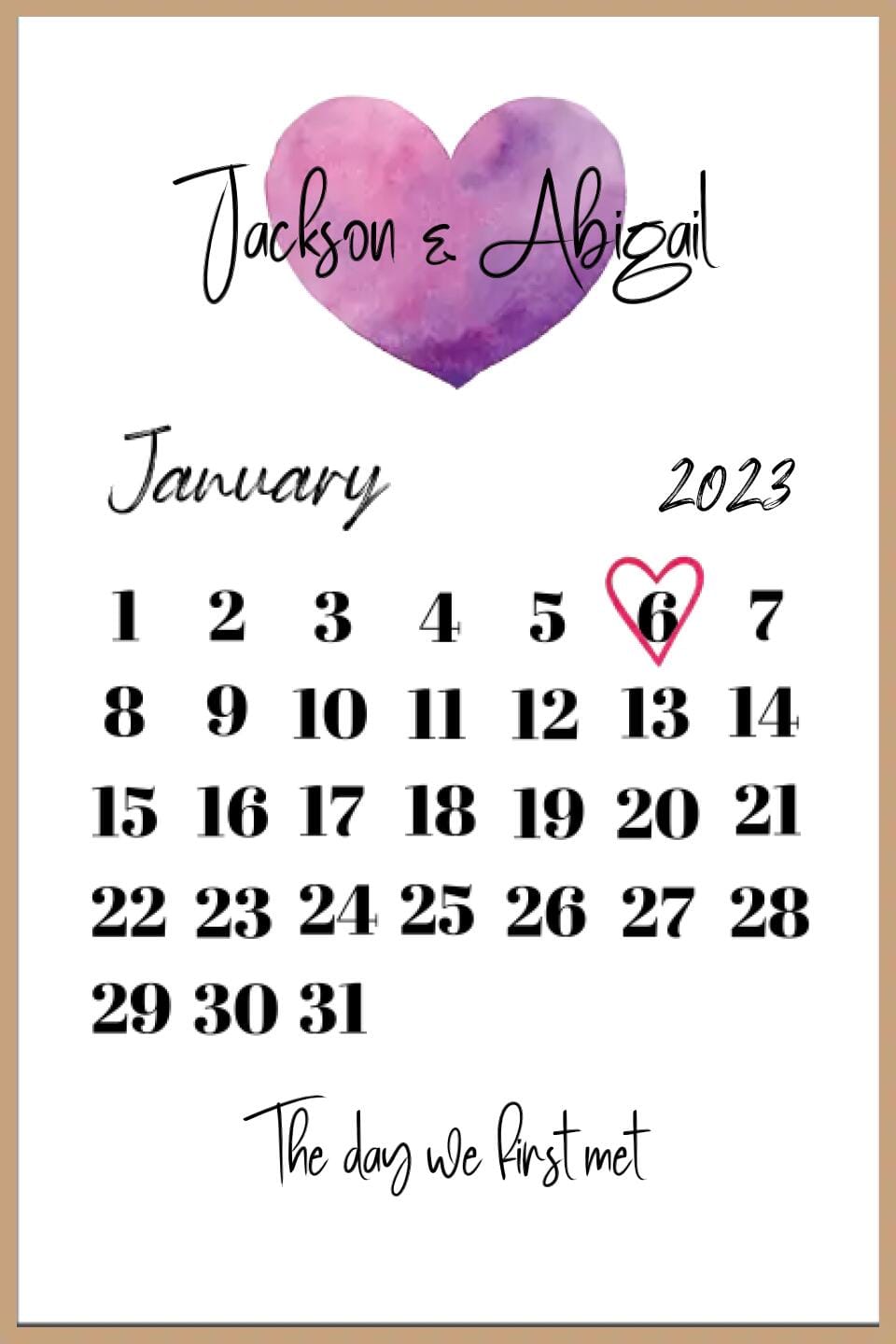 The Day We First... Framed Print